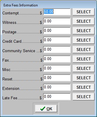 Criminal Extra Fees 